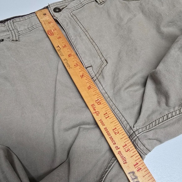 Prana Pants Mens 40x32‎ (Fits 38x31.5) Beige Slim Stretch Hiking Outdoor - Picture 11 of 14